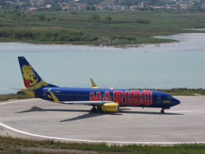 BUCHE MEER Korfu TUIFly Airport Korfu