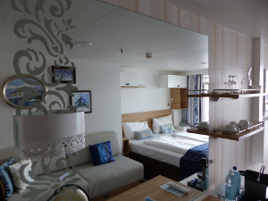 BUCHE MEER Mein Schiff 3 Norwegen Balkonkabine