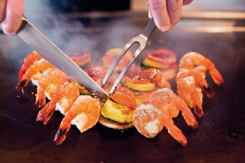 BUCHE MEER SEE Teppanyaki Restaurant Norwegian Cruise Line