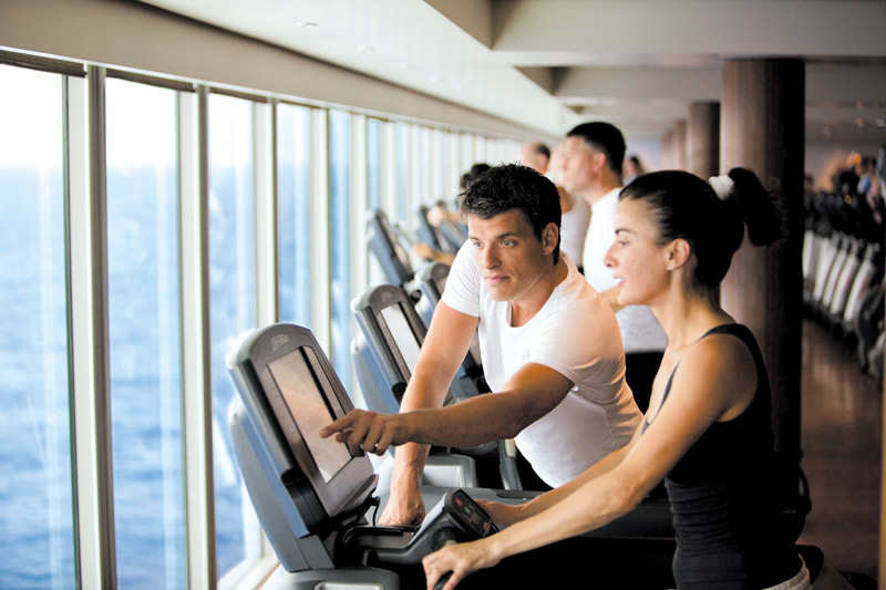 BUCHE MEER SEE Fitness-Center Norwegian Cruise Line