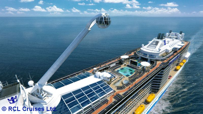 BUCHE MEER SEE Royal Caribbean Aussichtsglaskugel Northstar