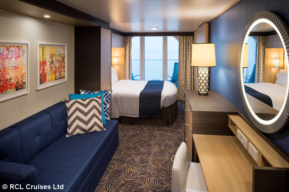 BUCHE MEER SEE Royal Caribbean Balkonkabine