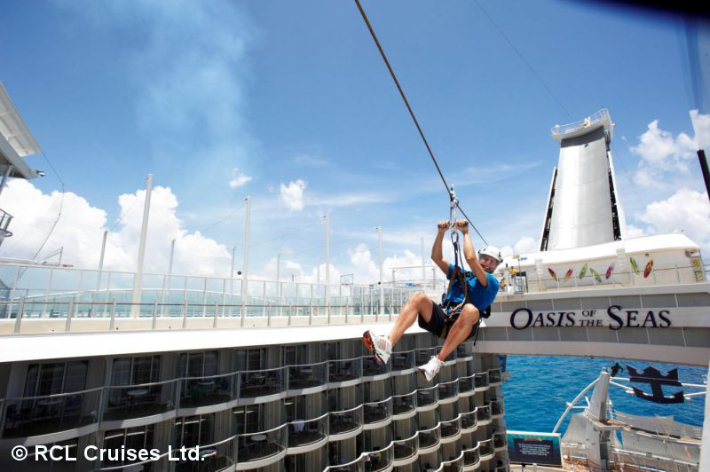 BUCHE MEER SEE Royal Caribbean Zipline - Seilrutsche